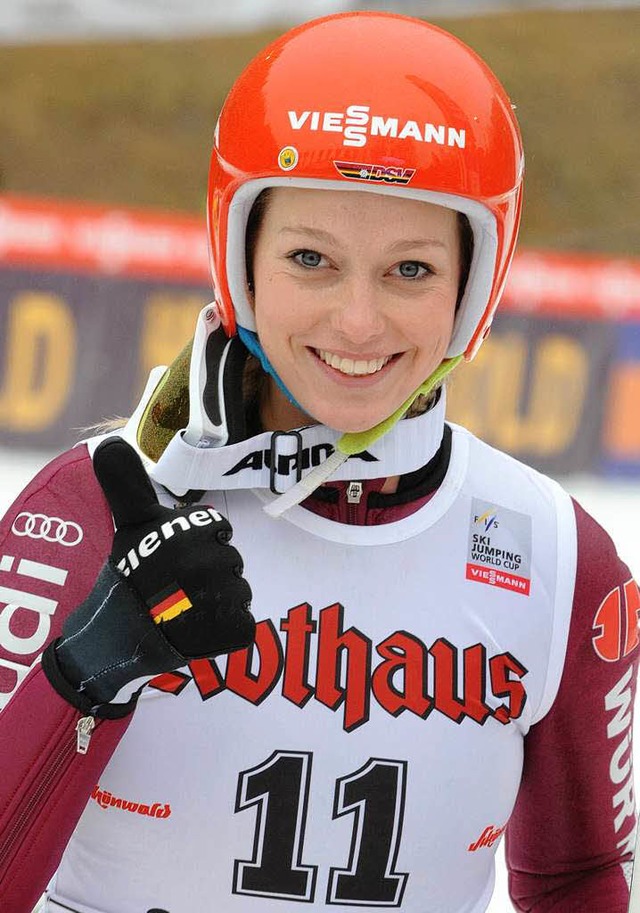 Sportsoldatin Melanie Fait ist im Juni  nach Oberstdorf umgezogen.    | Foto: Seeger/dpa