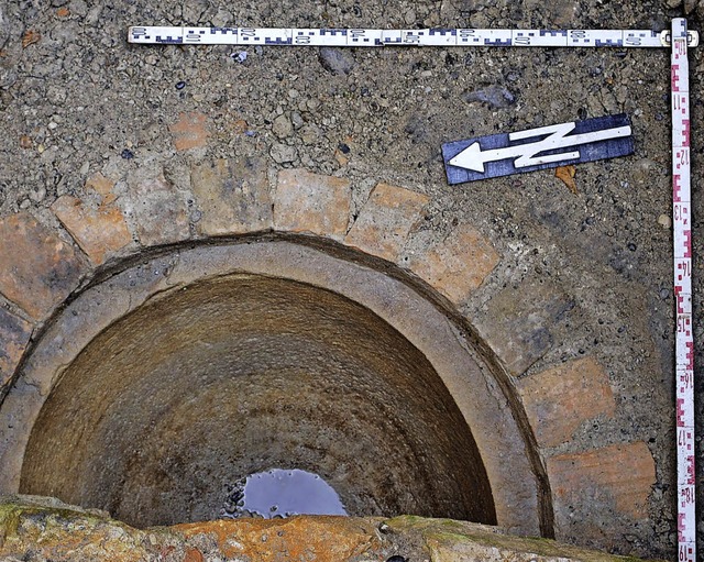 Knapp ein Meter Durchmesser wurde beim Neuenburger Becken gemessen.  | Foto: Stefan Mder