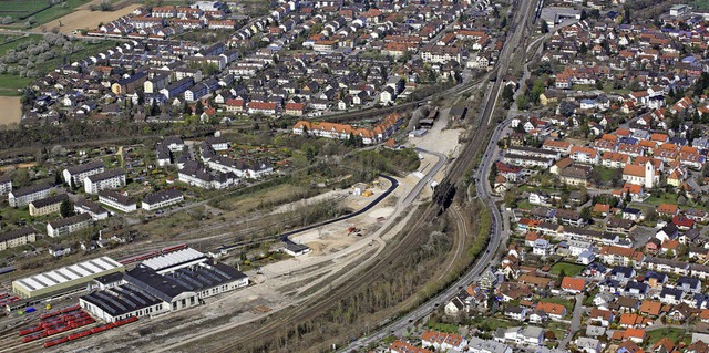 Weichenstellung: Fr Haltingen wird di...cke der Bahn manche Belastung bringen.  | Foto: Meyer