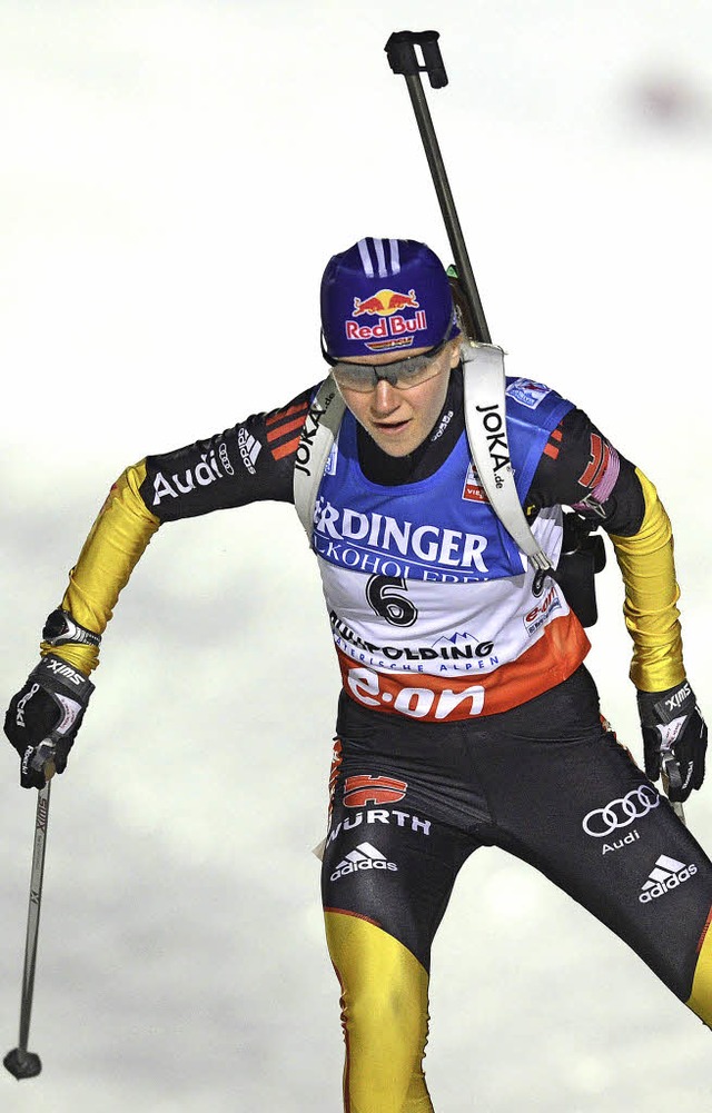 &#8222;Ein wirklich gutes Rennen&#8220; &#8211; Biathletin Miriam Gssner   | Foto: AFP