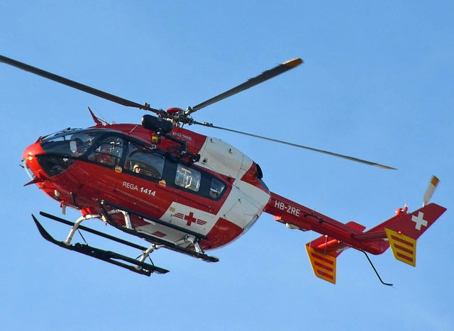 Ein Rettungshubschrauber im Einsatz   | Foto: Archivfoto: Langelott