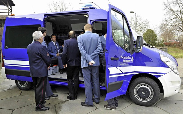 Einen neuen Einsatzwagen, der zur Koor...W-Neujahrsempfang in Dienst gestellt.   | Foto: Mnch