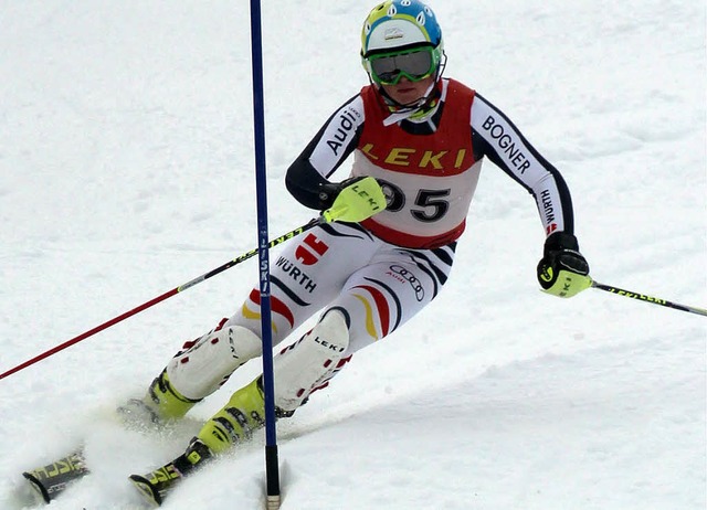 Auf dem Weg zum geteilten Titel: Urs R...Baur Landes-Schlermeister im Slalom.   | Foto: martin siegmund