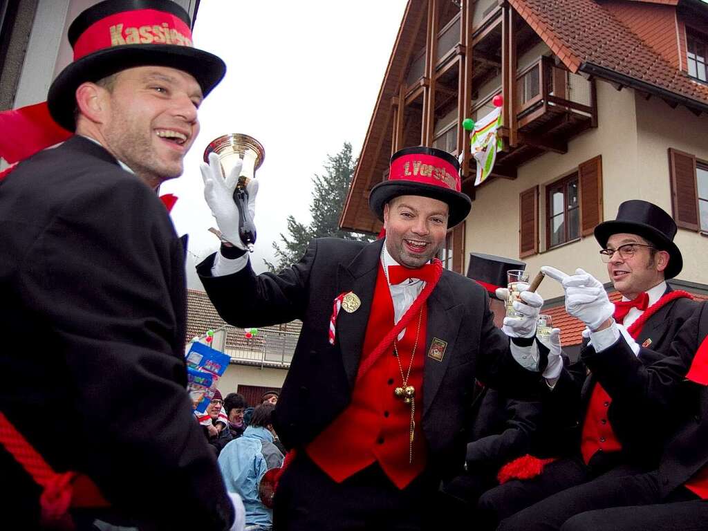 Die Elzacher Narrenzunft hat als Gastgeber fr eine groe Feier gesorgt.