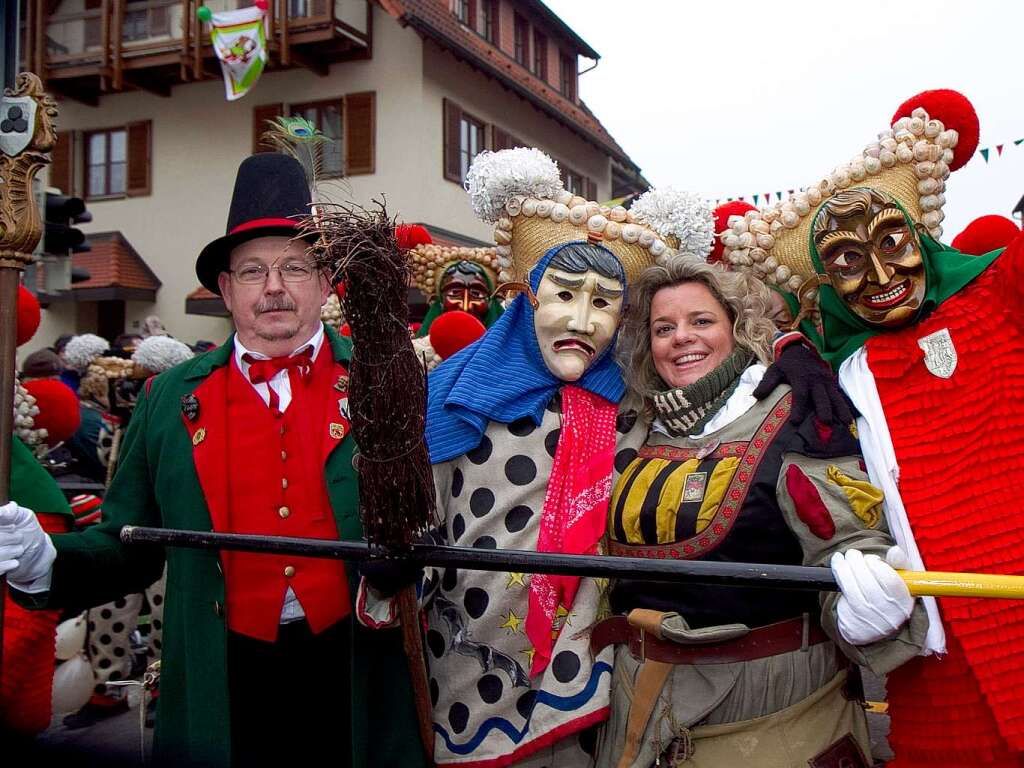 Die Elzacher Narrenzunft hat als Gastgeber fr eine groe Feier gesorgt.