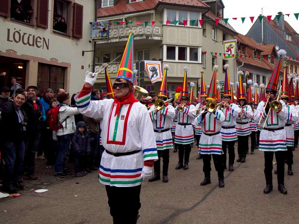 Die Elzacher Narrenzunft hat als Gastgeber fr eine groe Feier gesorgt.