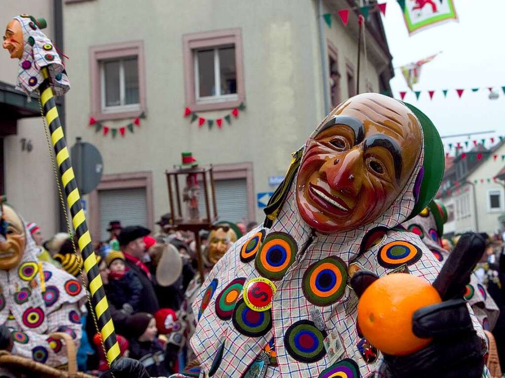 Die Elzacher Narrenzunft hat als Gastgeber fr eine groe Feier gesorgt.