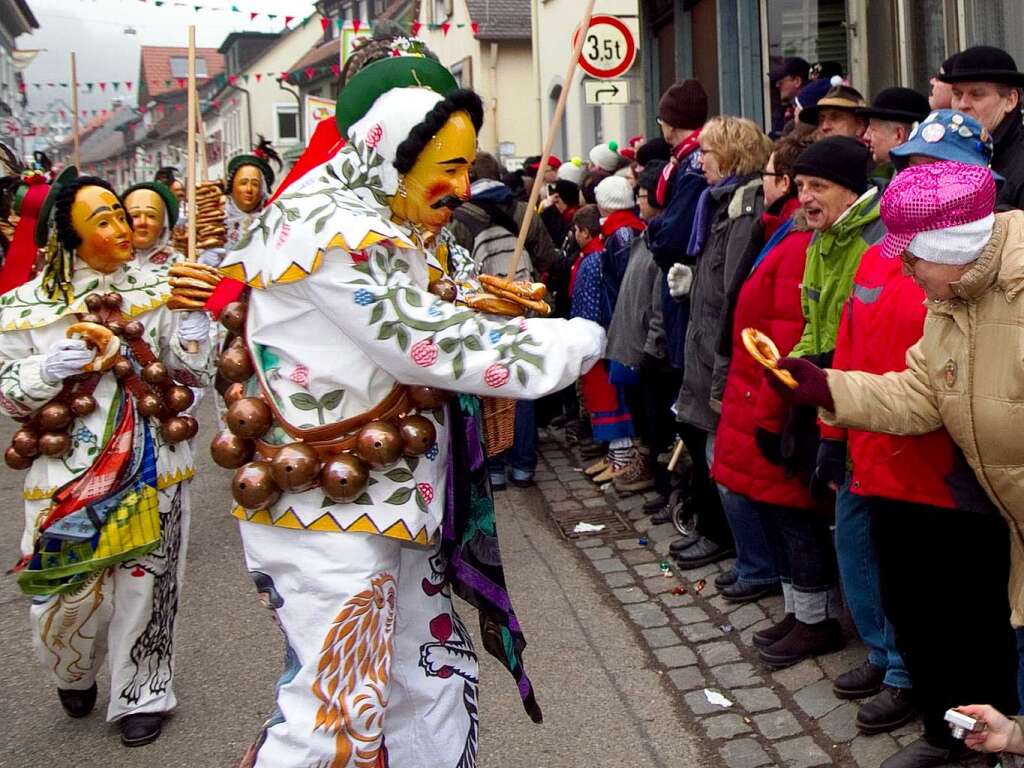 Die Elzacher Narrenzunft hat als Gastgeber fr eine groe Feier gesorgt.