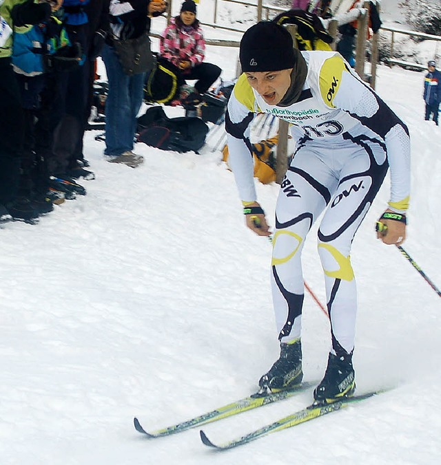 Kraftvoll: Florian Waldvogel von der W... Nordic-Center eine Klasse fr sich.    | Foto: junkel