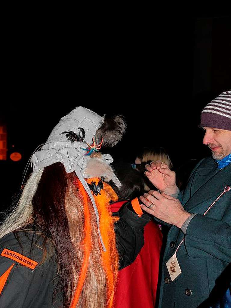 Die Gaugerhexen aus Trossingen  trieben  Schabernack mit dem Publikum.