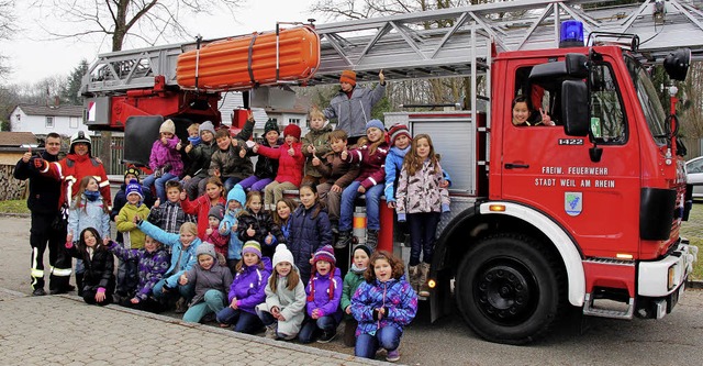 Die Viertklssler genossen den Brandschutzunterricht.   | Foto: Privat
