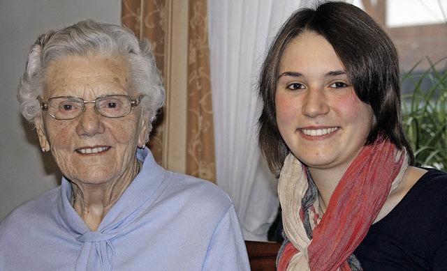 Irmgard Herbster ist mit 87 Jahren das...glied im Landfrauenverein Kirchhofen.   | Foto: Silvia Faller