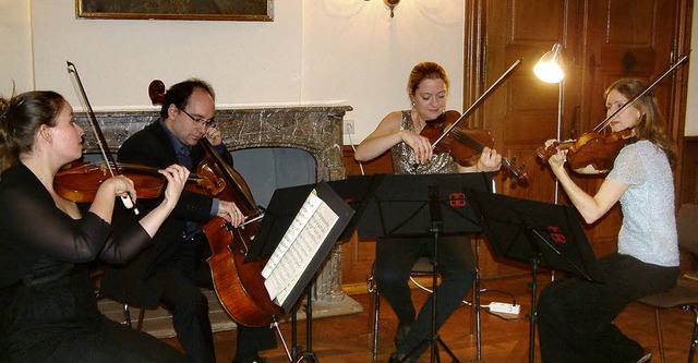 Das Merel Quartett erffnete die Saison auf Schloss Beuggen.   | Foto: Roswitha Frey