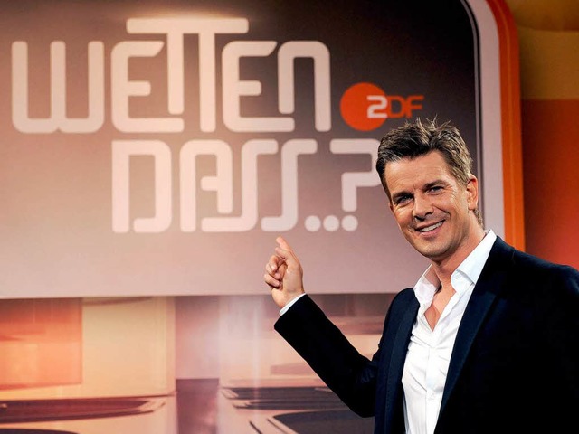 Moderator Markus Lanz prsentiert &#8222;Wetten, dass..?&#8220; in Offenburg.  | Foto: dpa