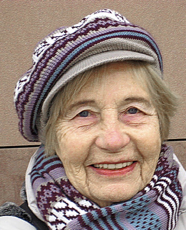 Rita Sterzenbach (81) aus Gundelfingen...en fr die Gemeinde in Ordnung.&#8220;  | Foto: Veit Krmer