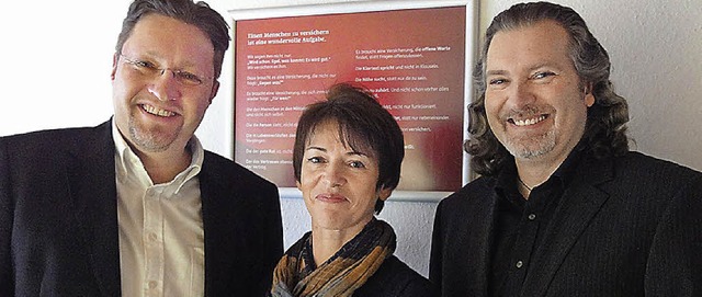 Ein starkes Team: Versicherungsbetrieb... Maier, Susanne Meier und Ren Michel   | Foto: silke Hartenstein