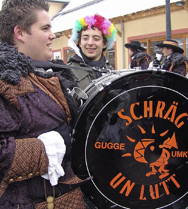 Ihr Name ist Programm: Am Samstag haut...mkircher Gugge krftig auf die Pauke.   | Foto: wortelkamp