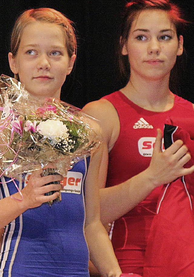 Turniersiegerinnen: Johanna Meier (li.) und Samantha Blum   | Foto: Hege
