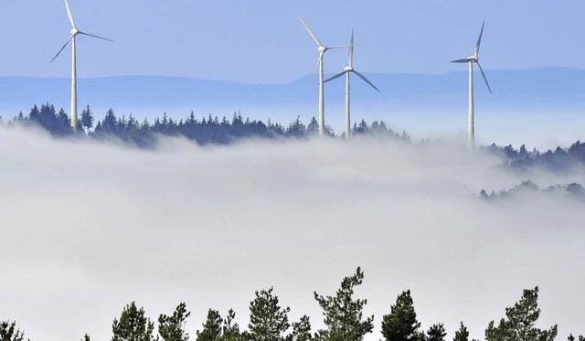 Gegen Windkraftanlagen hat der Gemeinderat Todtmoos  nichts einzuwenden.   | Foto: DPA