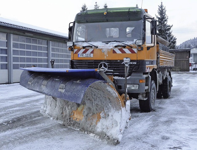 Kampfspuren: Um 8 Uhr morgens hat das ...chon die erste Schneetour hinter sich.  | Foto: Nikola Vogt