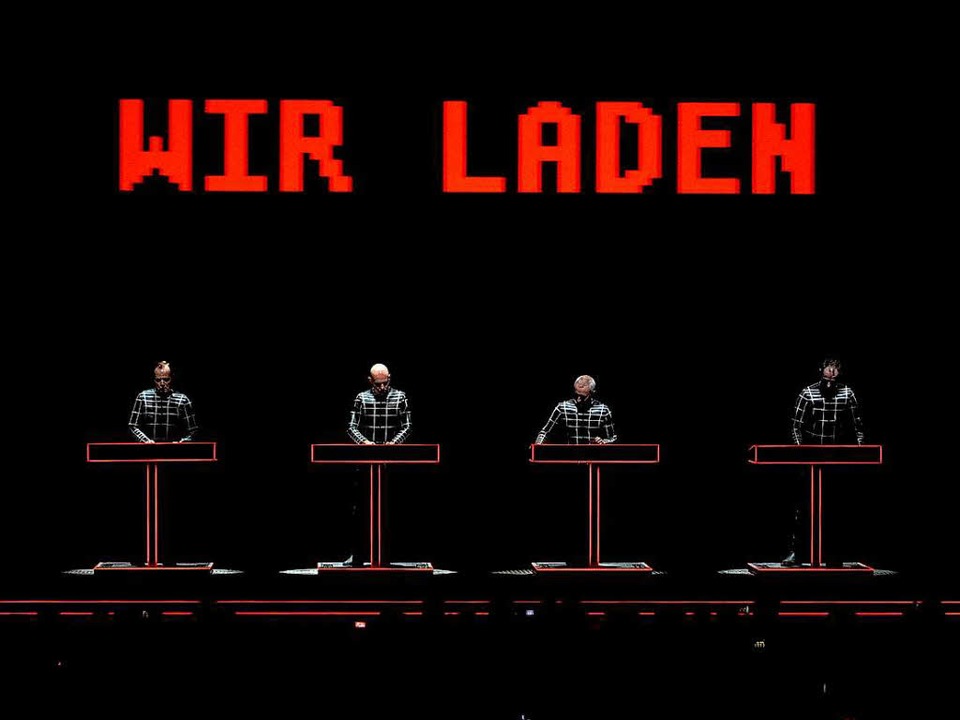 Werkschau in der Düsseldorfer Kunstsammlung: Kraftwerk live.  | Foto: dapd