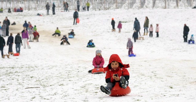 Fr die Abenteuer des Alltags braucht ...hen Schnee, so wie hier am Schnberg.   | Foto: Rita Eggstein