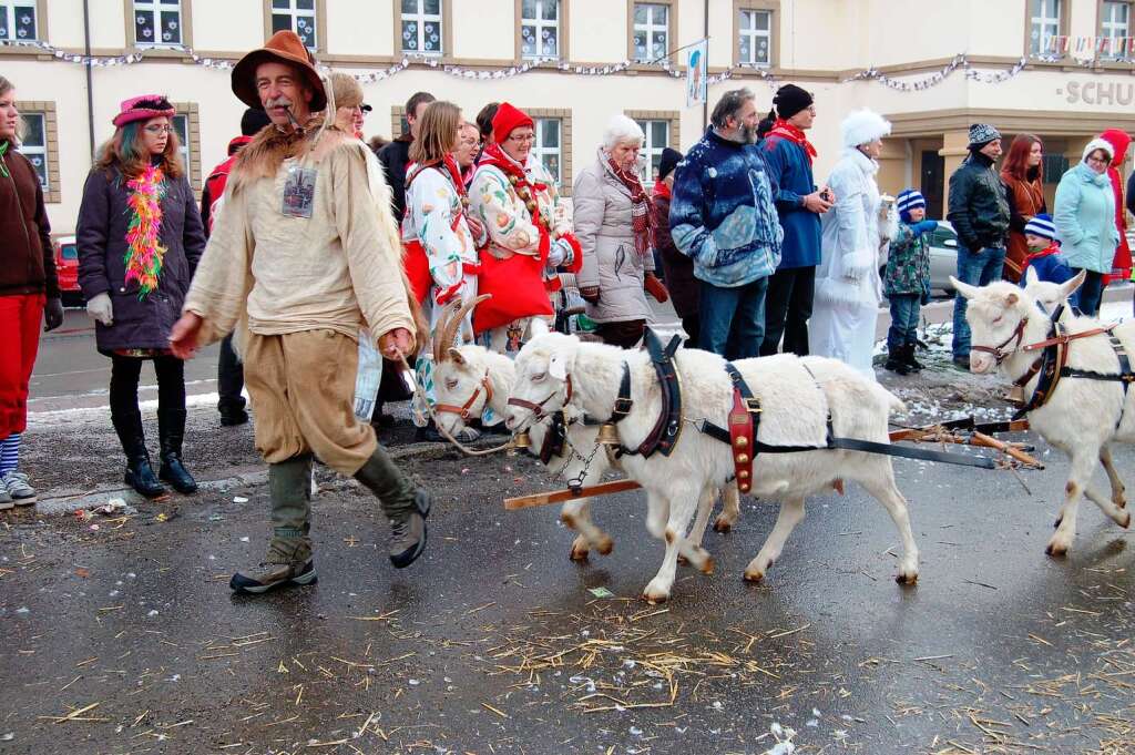 Tausende von Hstrgern aus 43 Znften bevlkerten die Bonndorfer Innenstadt.