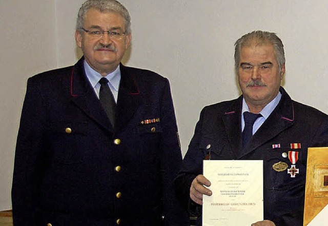 Ehrungen bei der Feuerwehr Sexau  | Foto: Helena Kiefer