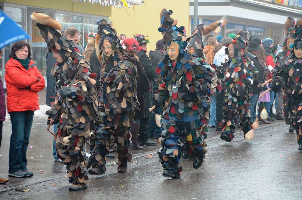 Tausende von Hstrgern aus 43 Znften bevlkerten die Bonndorfer Innenstadt.