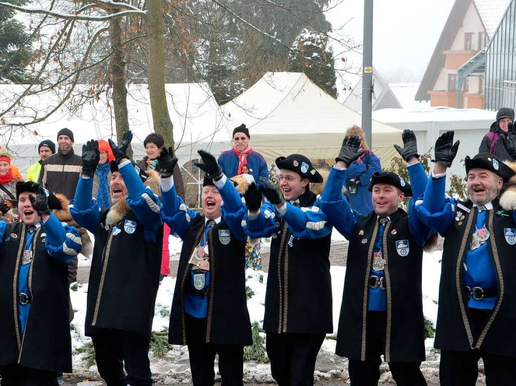 Tausende von Hstrgern aus 43 Znften bevlkerten die Bonndorfer Innenstadt.