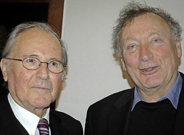 Herbert Eckert (links) war 50 Jahre Ka... er das Amt an Lutz Lahaye bergeben.   | Foto: C. Sahli