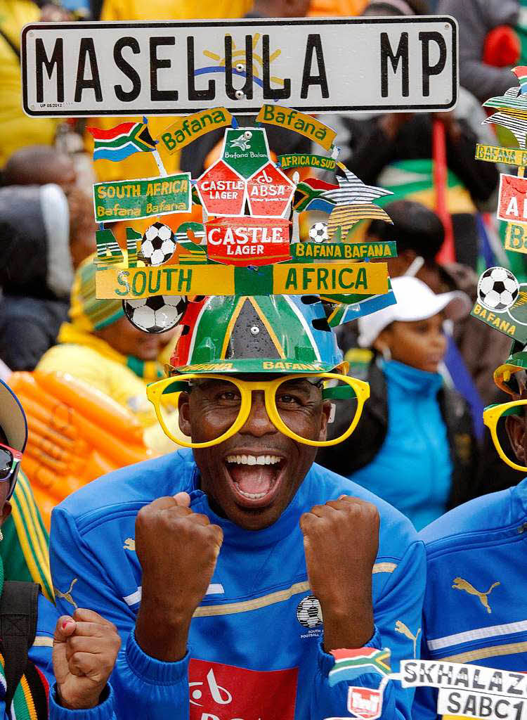Einheimische Fans aus Sdafrika