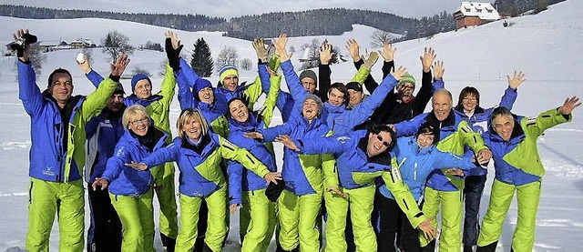 Das Skischulteam freut sich ber groe Beteiligung an den vier Skikurstagen.   | Foto: BZ