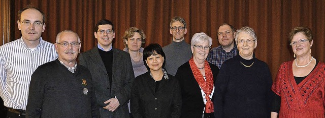 Der Vorstand des Kirchenchores von St....itglied), Verena Dold und Uschi Jehle.  | Foto: Martina Weber-Kroker