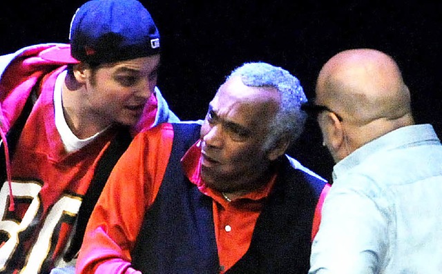 Ron Williams (Mitte) als der Snger Harry Belafonte   | Foto: Wolfgang Knstle
