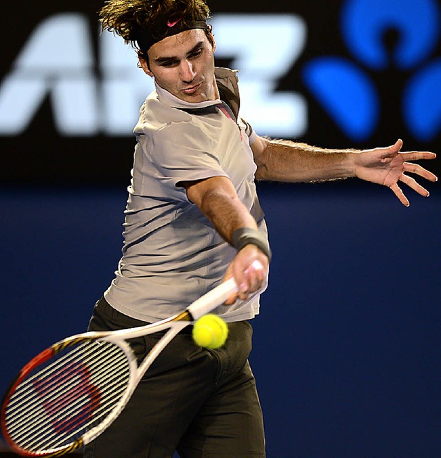 Roger Federer bleibt ohne Satzverlust.   | Foto: AFP