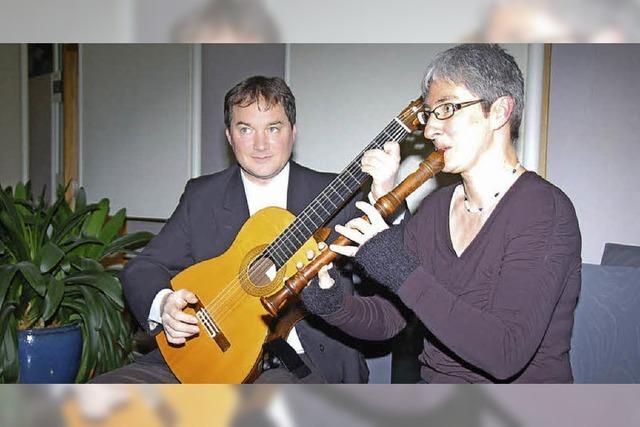 Blockflte trifft auf Gitarre