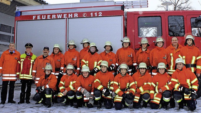 Mit dem Truppfhrerlehrgang haben  17 ...Heizmann (zweiter von rechts stehend).  | Foto: Christa Maier