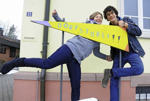 So ein Theater: Isabel Lckerath und B...ochen sind  Dritt- und Viertklssler.   | Foto: Robert Bergmann