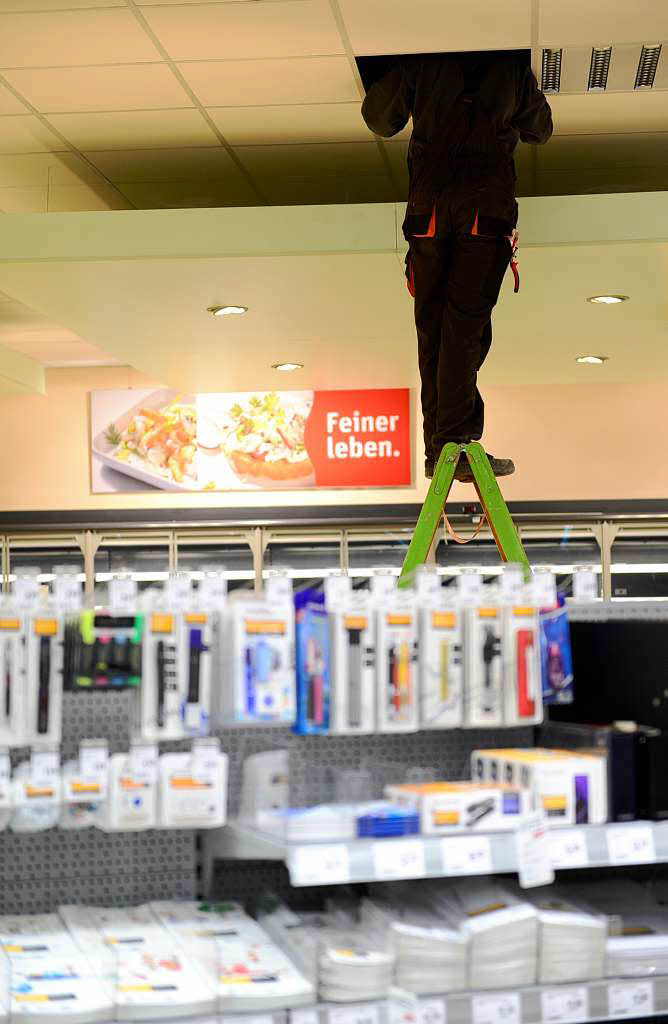 Endspurt im Rewe-Markt Endspurt im Rewe-Markt