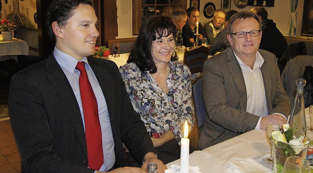 Gemtlich, aber auch  anregend-politis...ichael Meier (von links nach rechts).   | Foto: Roland Gutjahr