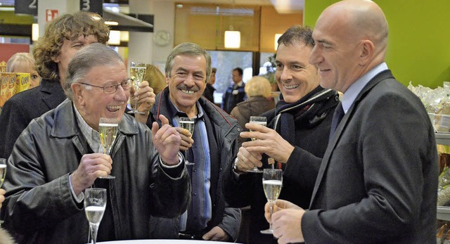 Freude bei der Wiedererffnung des erw...Hieber-Geschftsfhrer Dieter Hieber.   | Foto: Ralf H. Dorweiler