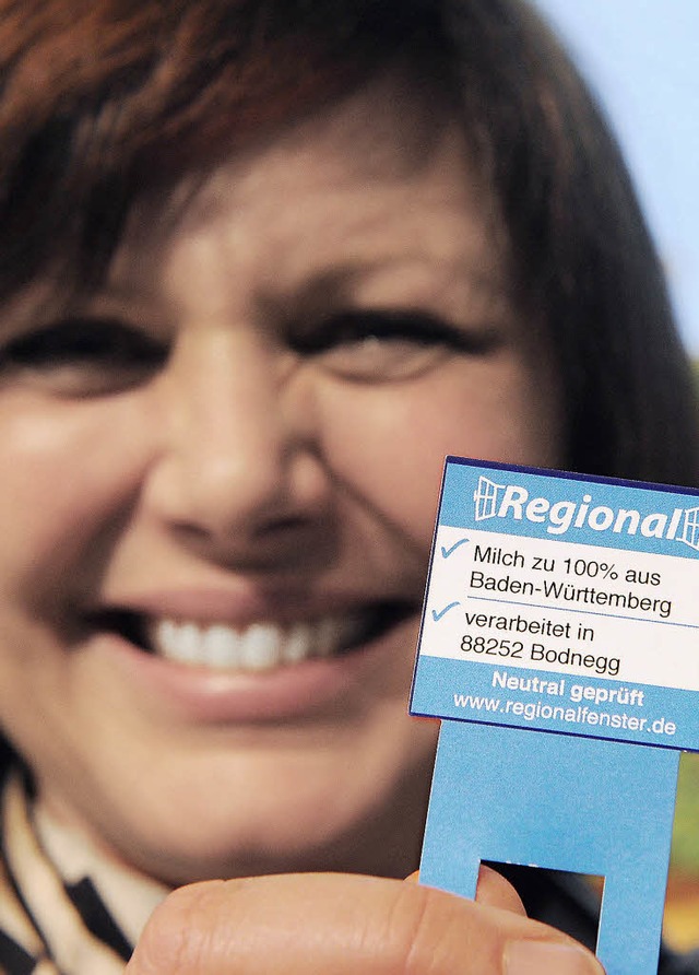 Ilse Aigner prsentiert das neue Label.    | Foto: DPA