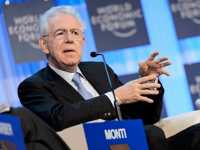 bte Kritik an Cameron: Italiens Ministerprsident Monti   | Foto: dpa