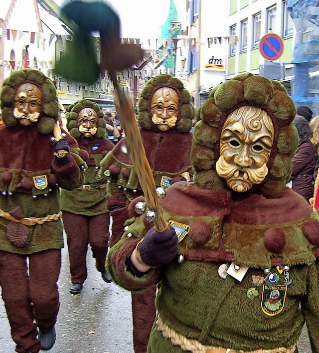 Mslegeister aus Buchholz beim Umzug in Waldkirch.   | Foto: Ringwald