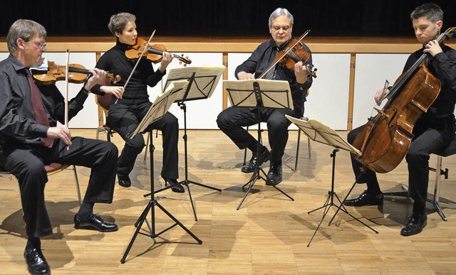 Das Streichquartett des Bartholdy-Ensembles in Rheinfelden  | Foto: Esther Krais-Gutmann