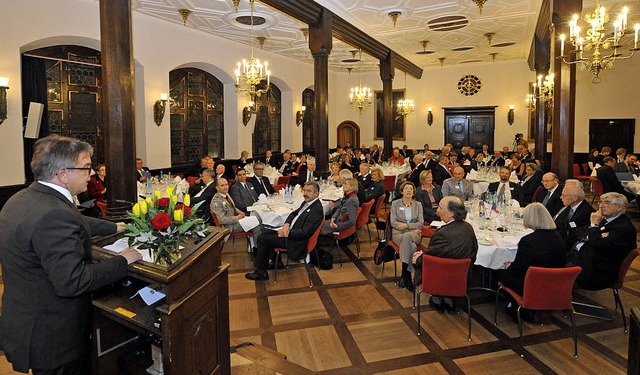 Landtagsprsident Guido Wolf (links) s...ist tagespolitisch wetterfest.&#8220;   | Foto: bamberger