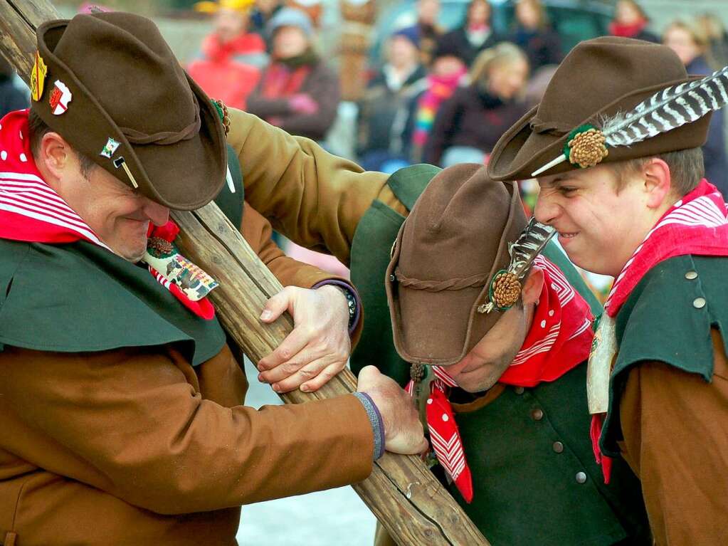 Die Pflege nrrischen Brauchtums stand am Narrentreffen-Samstag in Laufenburg im Mittelpunkt.