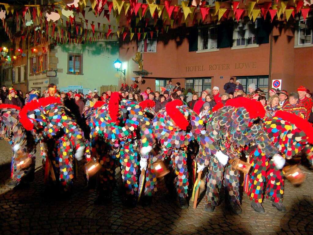 Die Pflege nrrischen Brauchtums stand am Narrentreffen-Samstag in Laufenburg im Mittelpunkt.