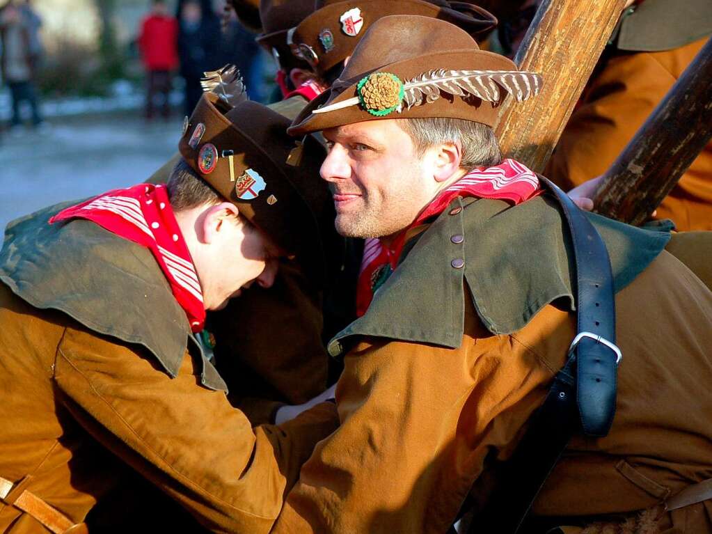 Die Pflege nrrischen Brauchtums stand am Narrentreffen-Samstag in Laufenburg im Mittelpunkt.